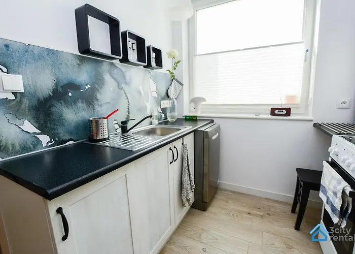 Dwupoziomowy 3city W Gdyni Z Biurkiem I Balkonem By Renters Апартаменты